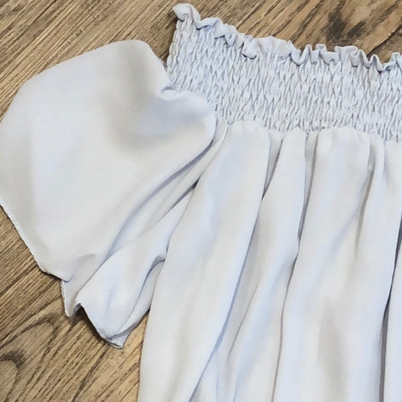 Moa Moa Off the Shoulder Sheer Blouse - Sz Small - Picture 5 of 6